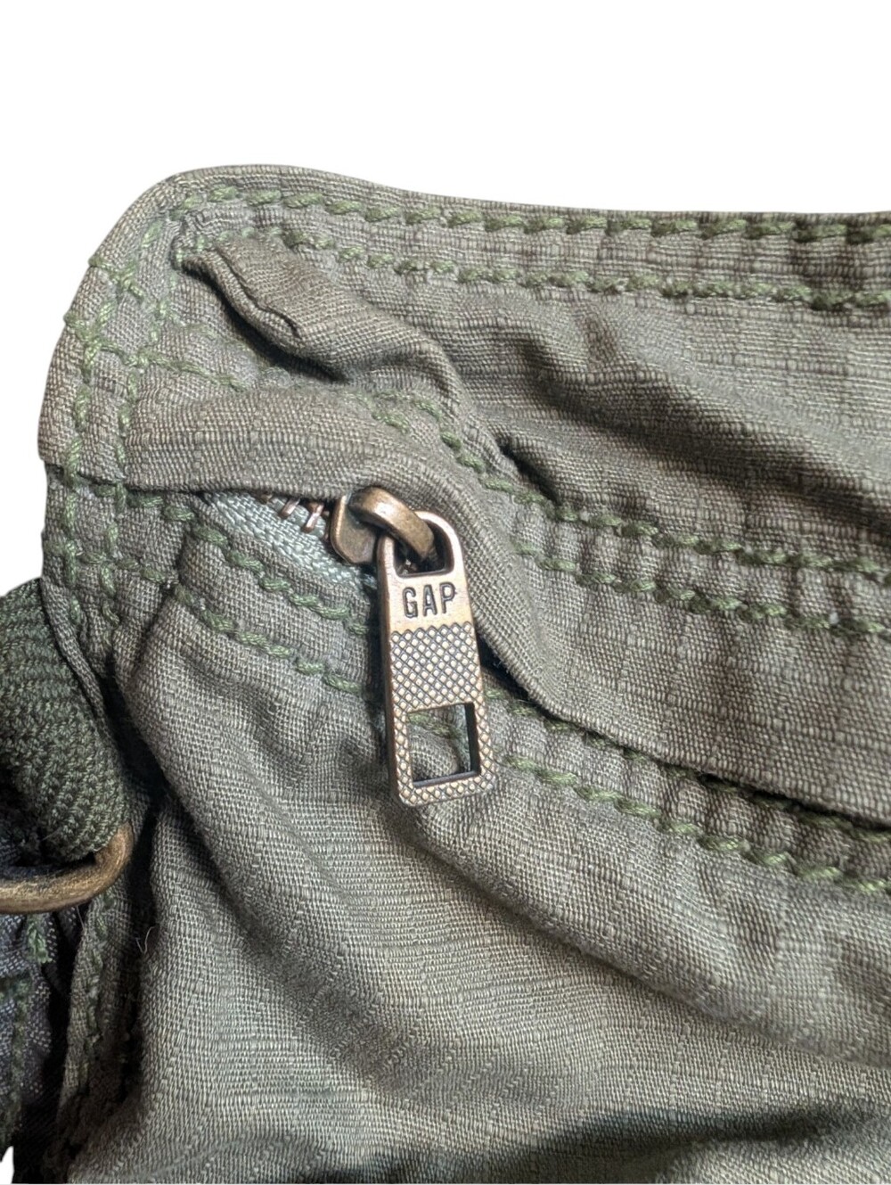 GAP Utility Nylon Backpack | Y2K Gorpcore Cargo Backpack | Army Green - Picture 5 of 15